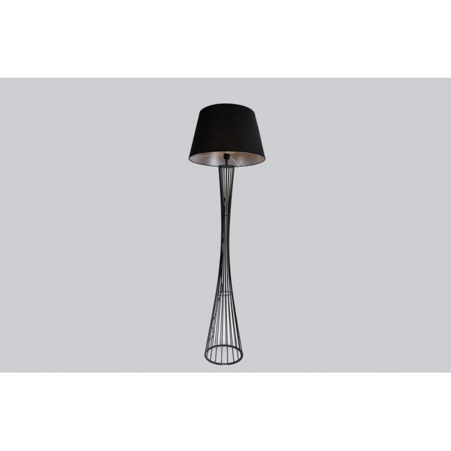 Floor lamp Sower, black, E27 60W, H160xD50cm