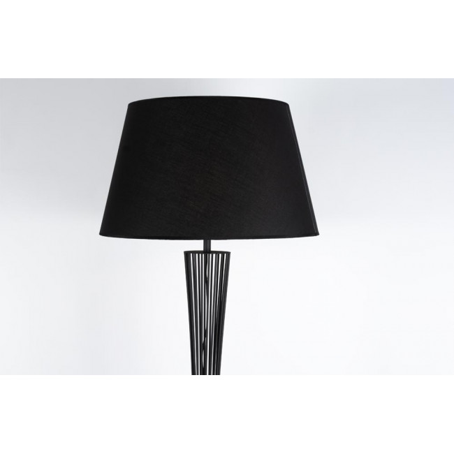 Grīdas lampa Sower, melna, E27 60W, H160xD50cm