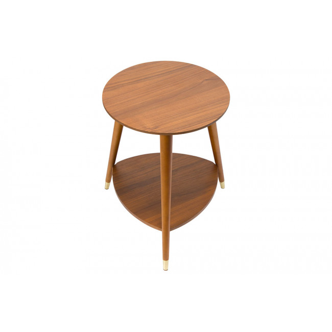Столик Wally, шпон ореха, 36x36x48cm