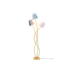 Grīdas lampa Flexible velvet brass tre, E14 3x40W (max),130x47x18cm