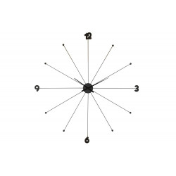 Sienas pulkstenis Like Umbrella Black, Ø-100cm