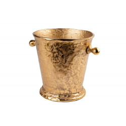 Wine cooler, gold colour, H22.5cm, D28.5cm