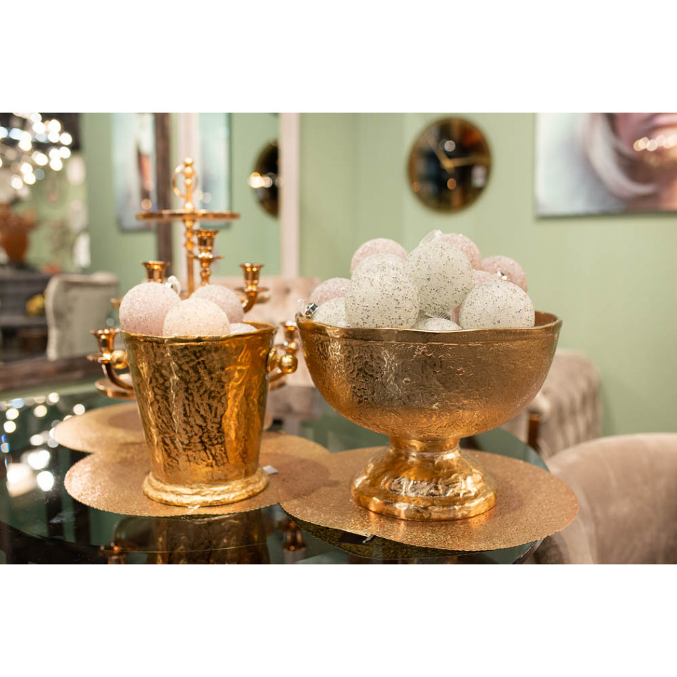 Oхладитель вина, золотого цвета, H22.5cm, D28.5cm