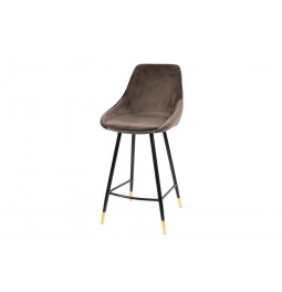 Bāra krēsls Solero, kafijas krāsā, H-98x54x54cm, sēdvirsma H-68cm