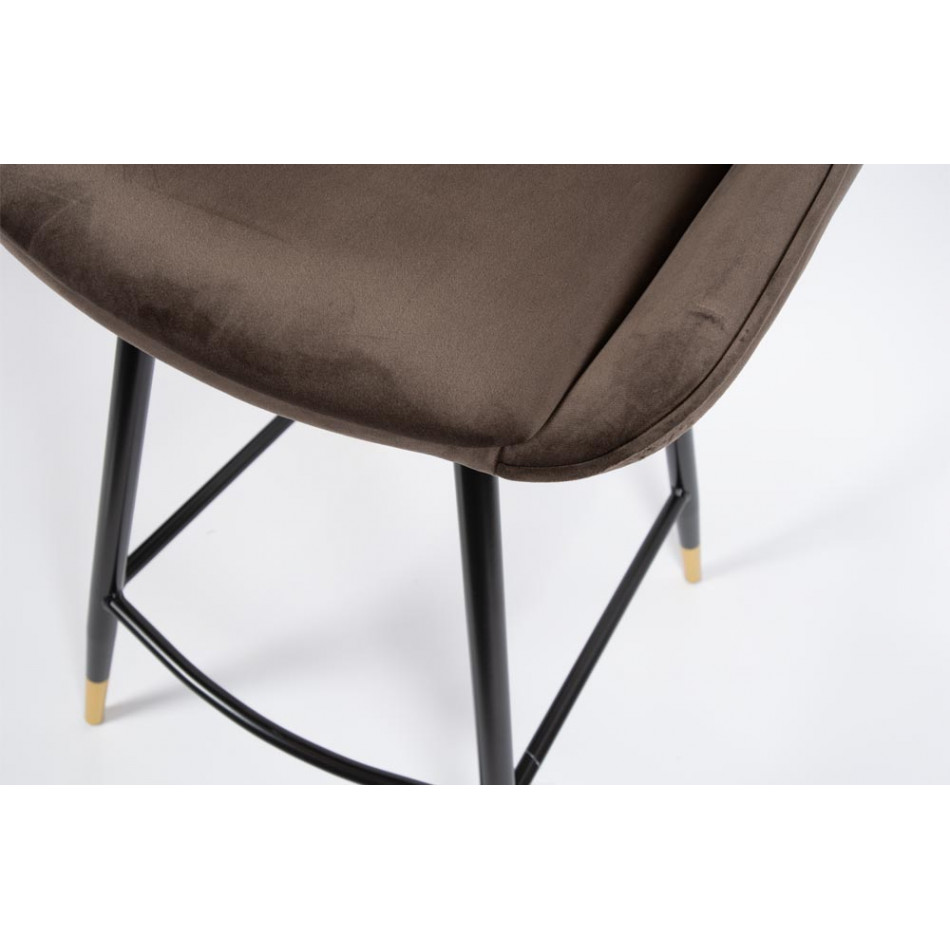 Bāra krēsls Solero, kafijas krāsā, H-98x54x54cm, sēdvirsma H-68cm