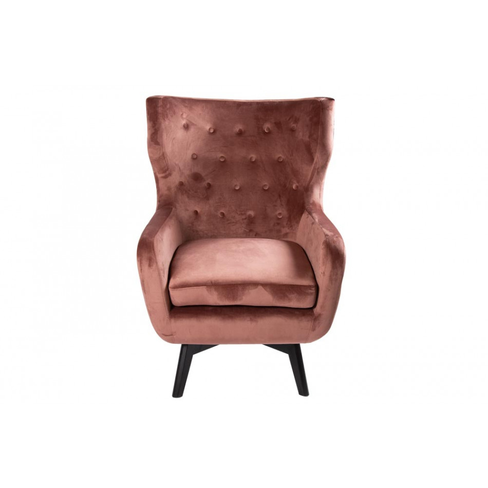 Кресло Dunkel, розовое, H103x76x80см, высота сиденья 50cm