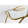 Bar table on wheels Bogajo, golden, 71.5x39x72.5cm