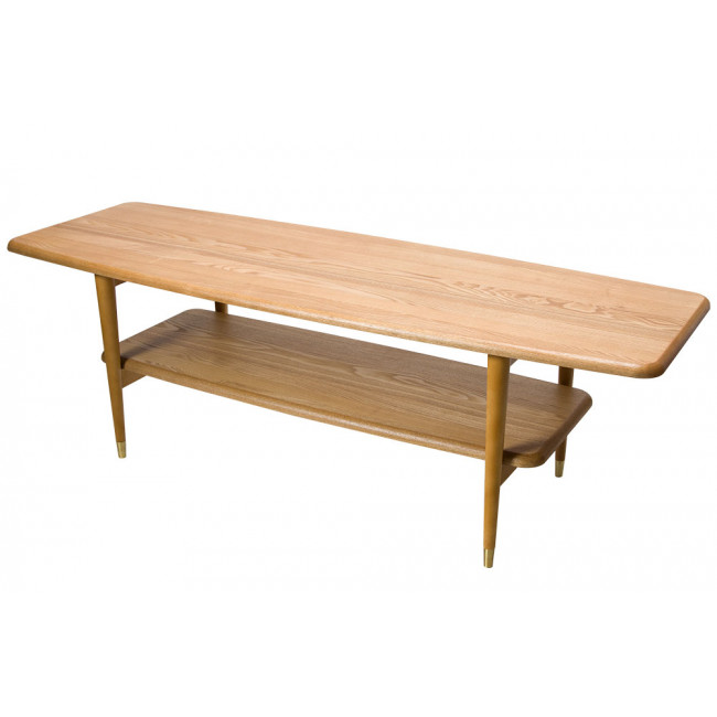 Coffee table Wally, ash wood veneer, 120x45x42cm