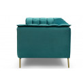 Sofa Hamond, 3-vietīga, zaļā krāsā, 215x88x70cm, sēdvirsmas augstums 44cm