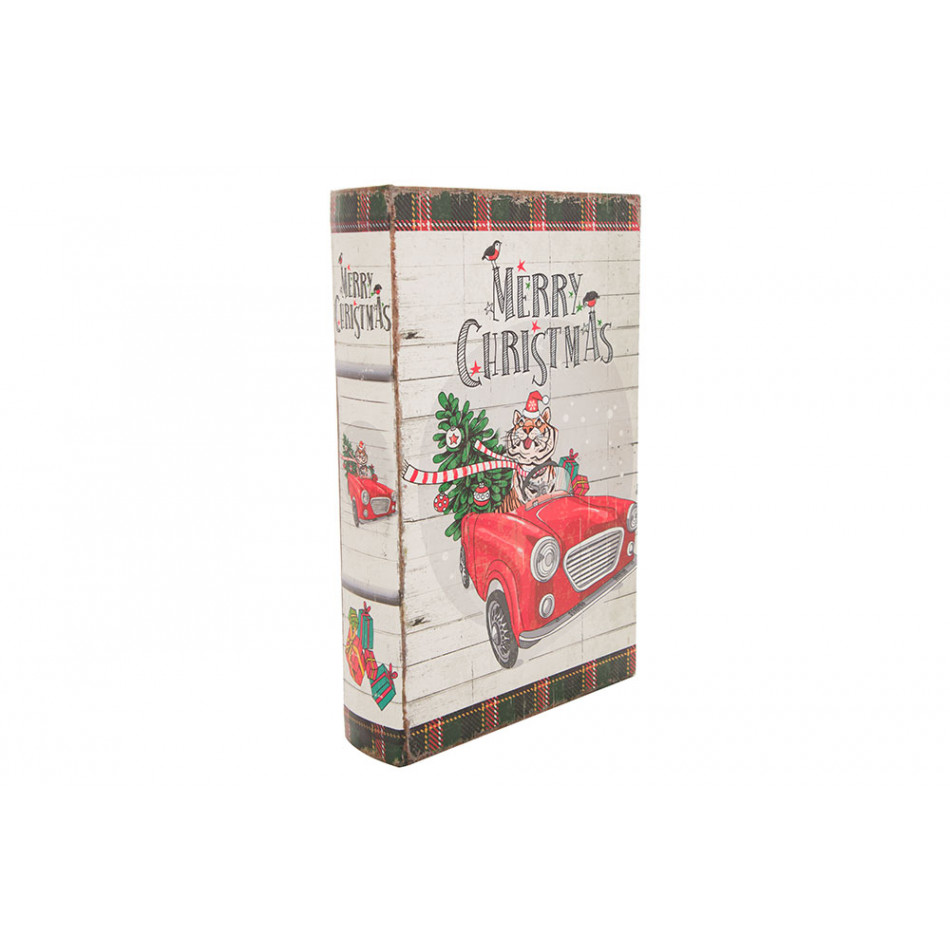 Grāmatu kaste Merry Christmas, 26x17x5cm