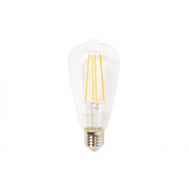 Decorative bulb DIMM, clear, 6W E27, D6.4x14.6cm