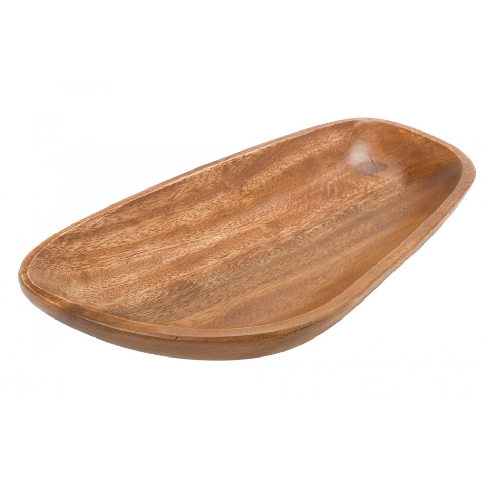 Decorative bowl Tumra S, acacia brown,  H4cm