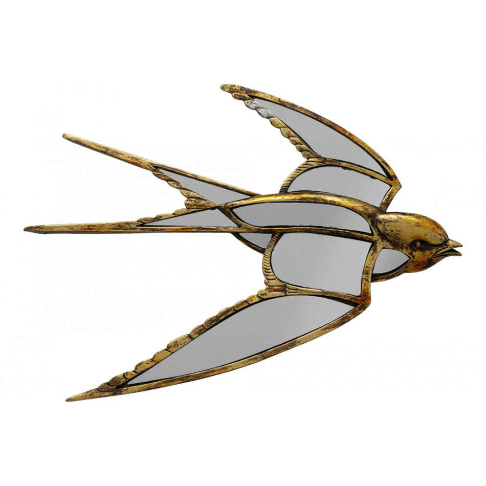Wall object Swallow mirror, 39x31cm