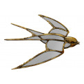 Wall object Swallow mirror, 39x31cm