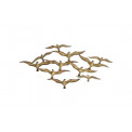 Wall decor Birds, metallic, golden, 120x57cm