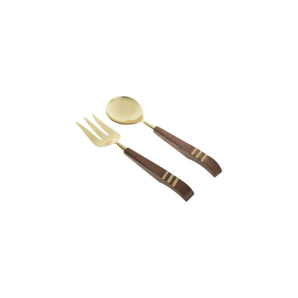 Salad server, golden, s/2, L28cm