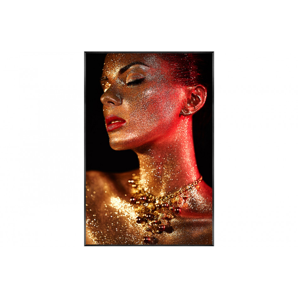 Stikla bilde Lady with necklace, 150x100x3.5cm