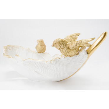 Decorative dish 2 birds, 30.7x17.5x11.5cm