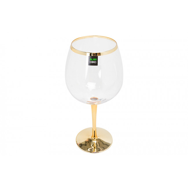 Gin glass Sanremo metallic H 22 cm, D 7.5 cm, 660ml