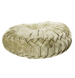 Decorative pillow Saksija 12 olive, velvet, D40cm