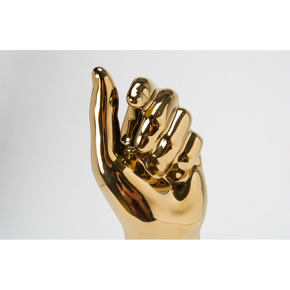 Decor Hand gold, 8x7x25.5cm