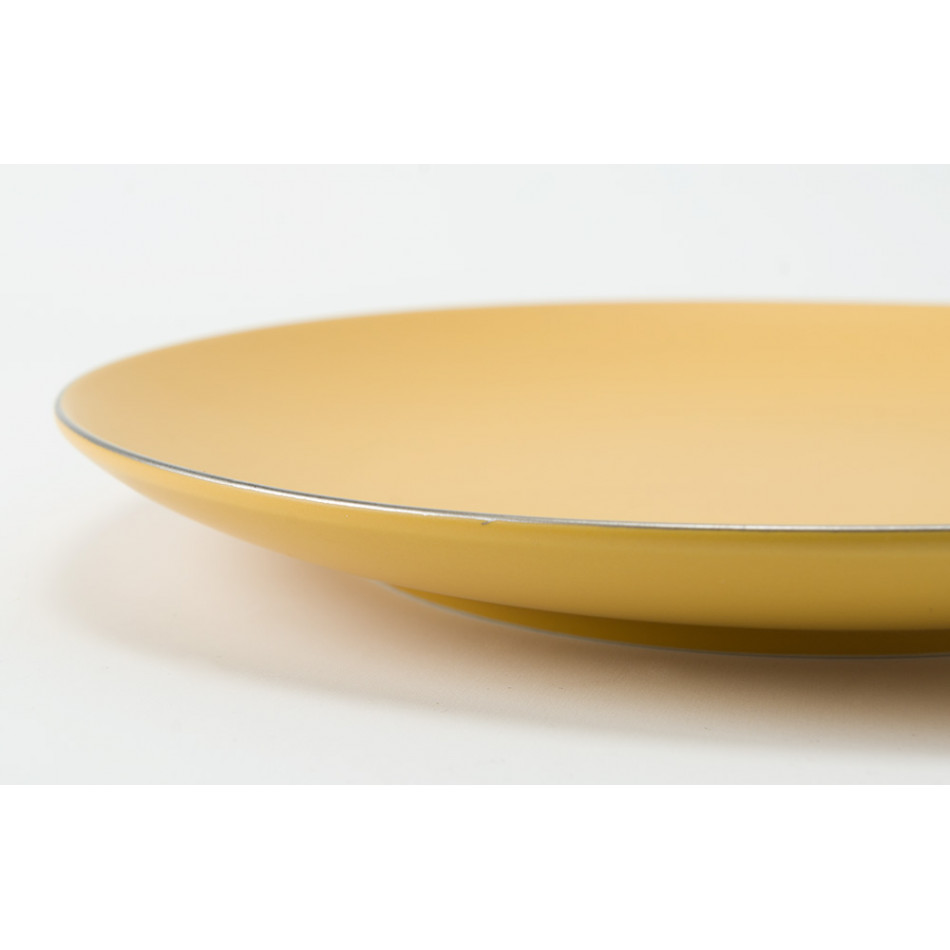 Plate Wally, mustard, 25.4cm