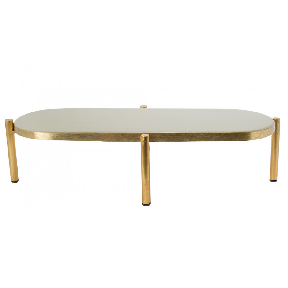 Tray 4226C, matt brass plating/shiny enamel,11x43.5x18