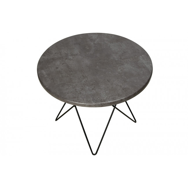 Kafijas galds Elstar, palisandrs/melns, D60 H46cm
