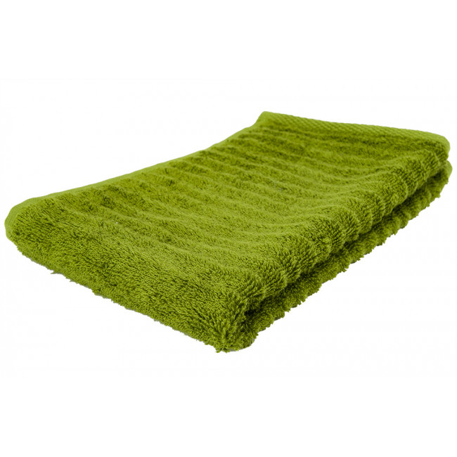 Bamboo towel Stripe, 30x50cm,  peridot colour, 550g/m2