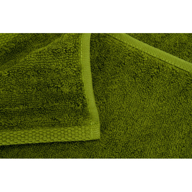 Bamboo towel Stripe, 30x50cm,  peridot colour, 550g/m2