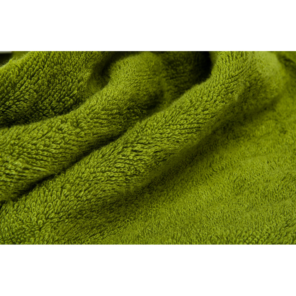 Bamboo towel Stripe, 30x50cm,  peridot colour, 550g/m2