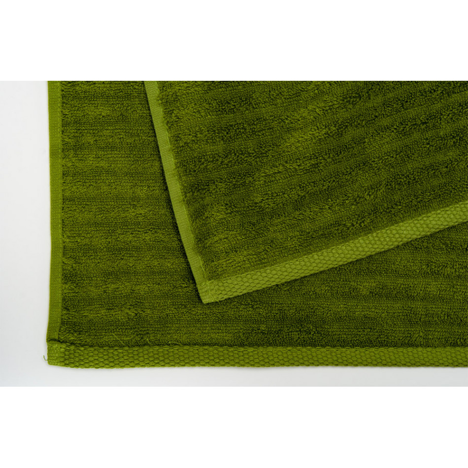 Bambusa dvielis Stripe, 50x100cm, zaļā krāsā, 550g/m2