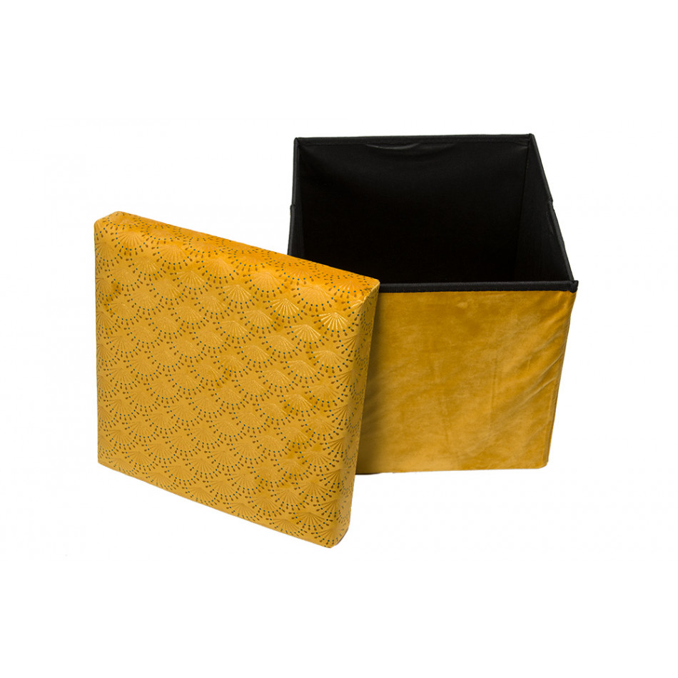 Box Liam, yellow, 38x38x38cm