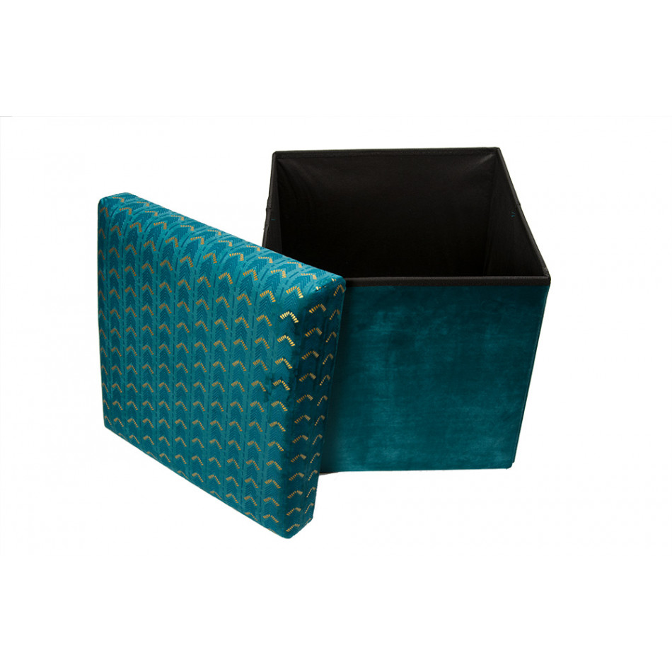 Box Liam, teal, 38x38x38cm