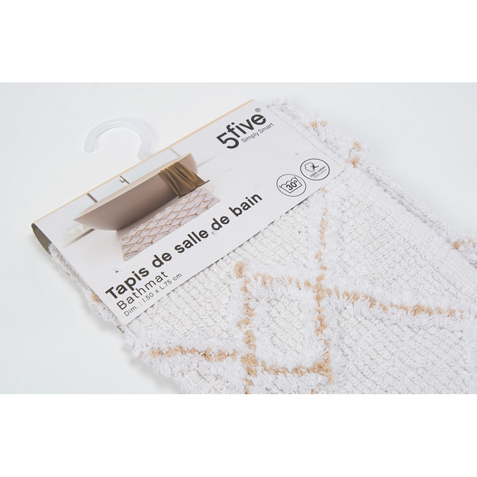 Bath mat Ethnic, taupe, 75x50x2cm