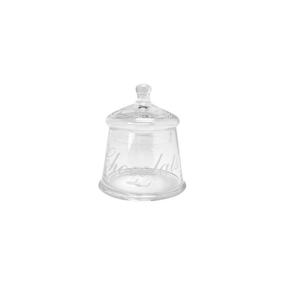 Bocal Chocolat, glass,  H14x12cm 04 l