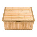 Basket bamboo S, natural, H11.5x23.5x18.5cm