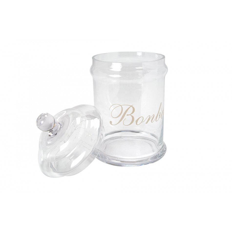 A container with a lid Bonbons, glass, 2L, D12.5xH25cm