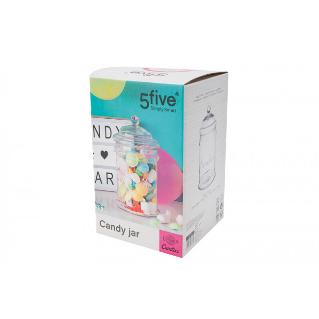 A container with a lid Bonbons, glass, 2L, D12.5xH25cm