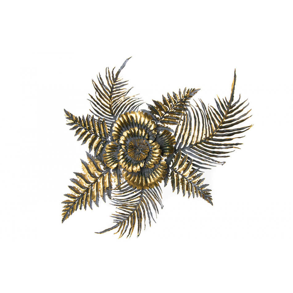 Wall decor Dala Flower, metal, 61x57cm