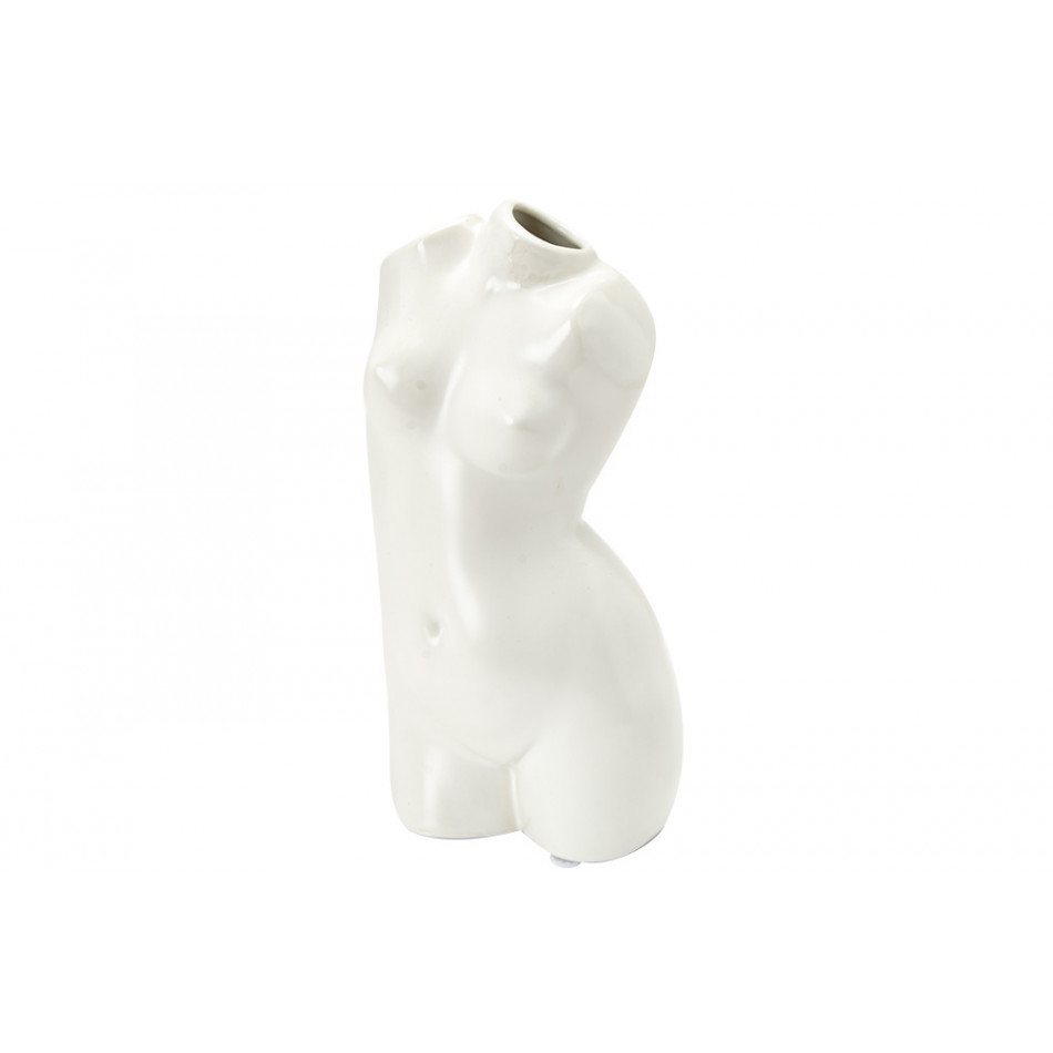 Vase White Lady, ceramic, 9x10.5x21cm