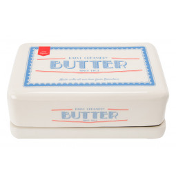 Butter tray Butter, white, 6.5x17.5x10.5cm