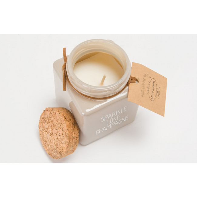 Scented soy candle Sparkle like champagne, figs
