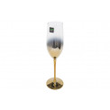 Champagne glass Metallic, copper, H25, D5-5.5 cm, 250ml