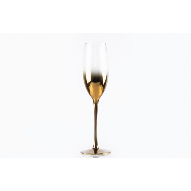 Champagne glass Metallic, copper, H25, D5-5.5 cm, 250ml