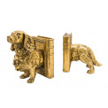 Grāmatu turētājs Dog, zelta, kompl., 38x12x21.6cm