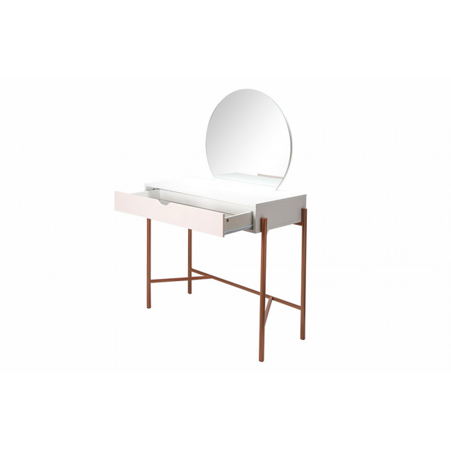 Kosmētikas galdiņš ar spoguli Fribourg, 100x40x137cm