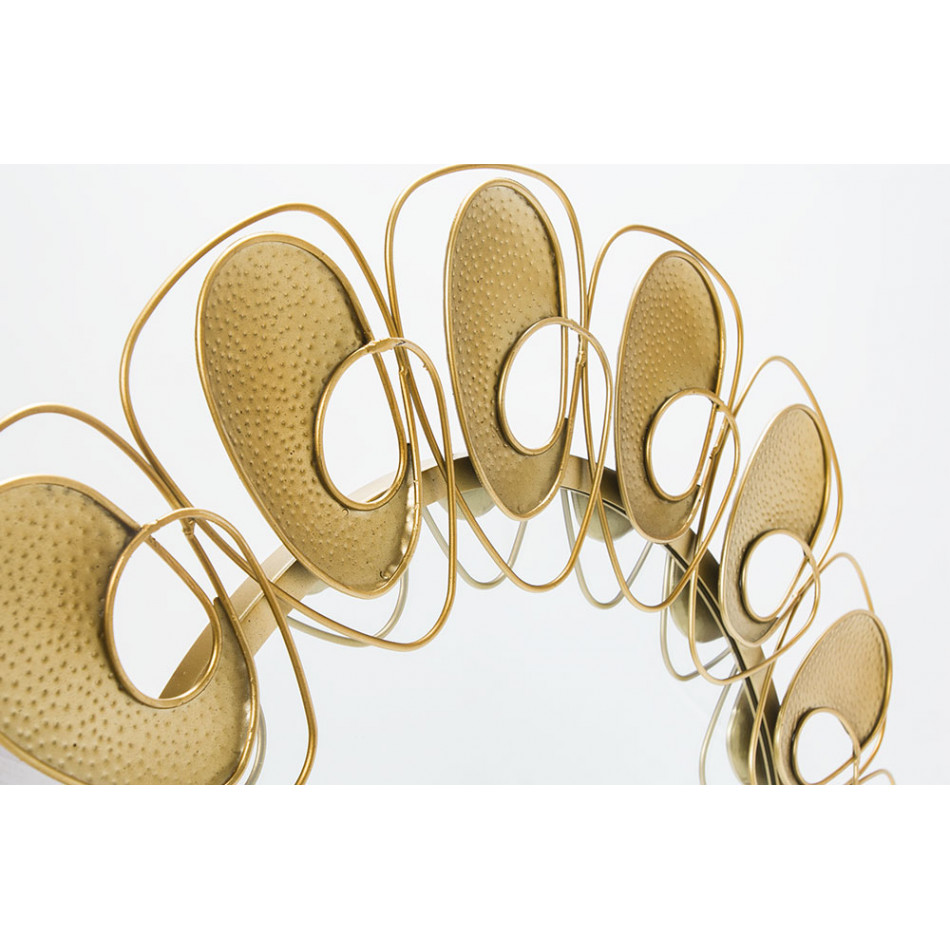 Mirror Torente, gold, 80x3x80cm