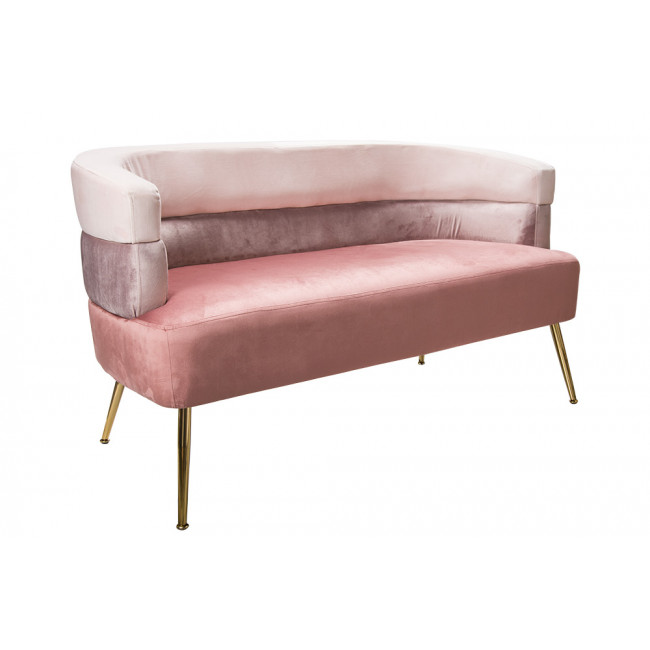 Кресло для отдыха Navelli double, розовое, 125x64x74cm, высота сиденья 40cm