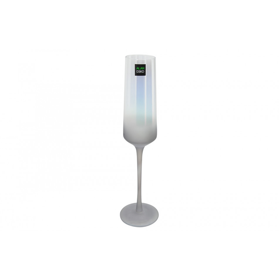 Champagne glass Simona grey, H26.5, D7.0cm, 220ml